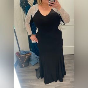 XScape Dress Black Long Sleeve